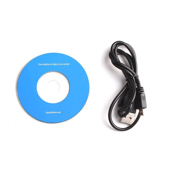 USB Turntable Vinyl Record LP to Audio MP3 CD WAV Converter Capture Recorder