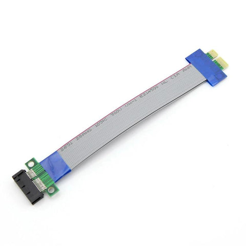 PCI-E Express PCIE PCI E 1X Riser Extender Card w/ FFC Flexible Cable 20cm