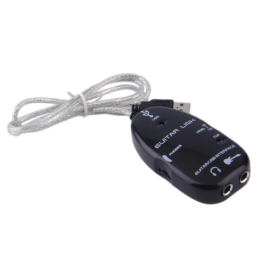 Guitar to USB Interface Audio Voice Sound Link Cable Music Recording Adapter