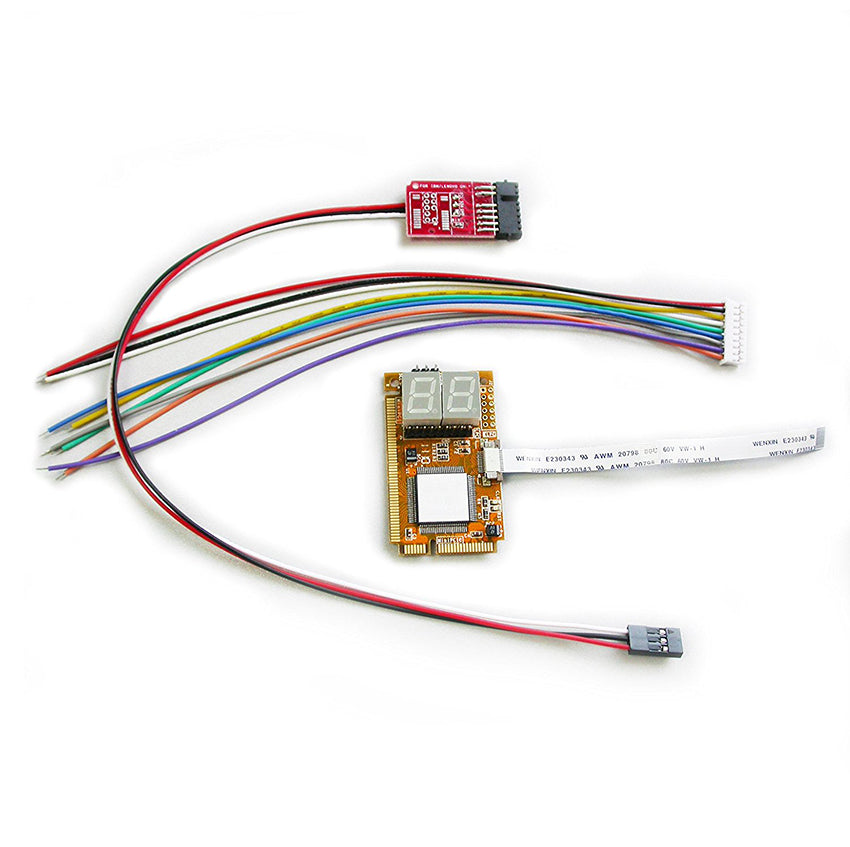 Laptop Notebook PCI-E Mini PCI E LPC I2C ELPC Diagnostic Post Code Tester Card