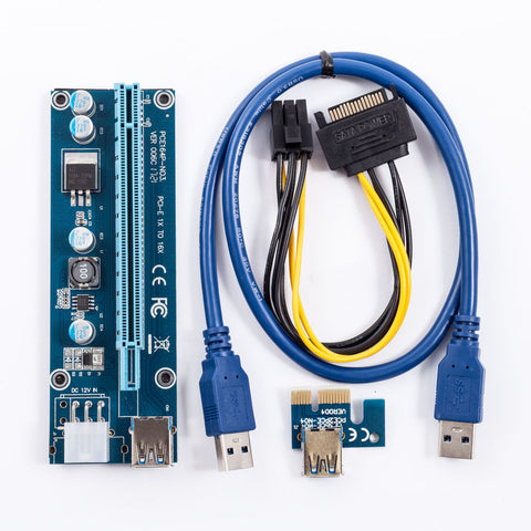 6 pcs PCIE PCI-E Express 16x To 1x 2x 4x 8x 16x Riser Card for bitcoin miner