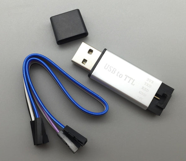 USB2.0 to TTL UART 5 PIN Module Serial Converter CP2102 STC PRGMR w/ Metal case