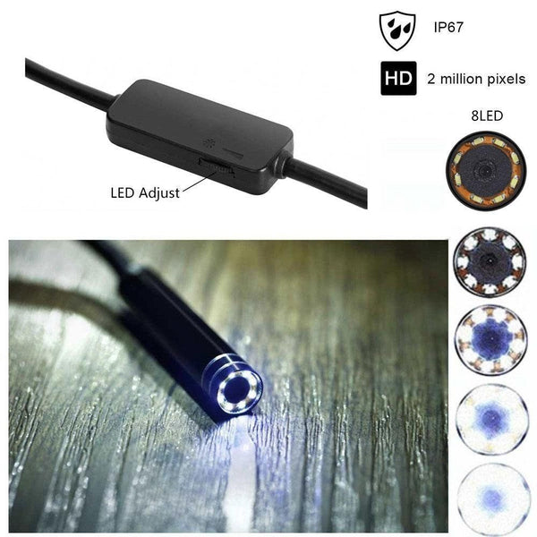 Android iPhone 5M WIFI Leakage Inspection Camera Endoscope Waterproof Borescope