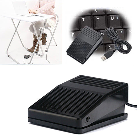 USB Foot Pedal Video Game Racing PC Control Controller Hands Free Camera switch
