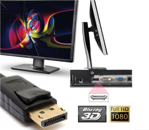 DP Displayport Male to HDMI Female Converter Adapter Cable for PC HP DELL HD TV