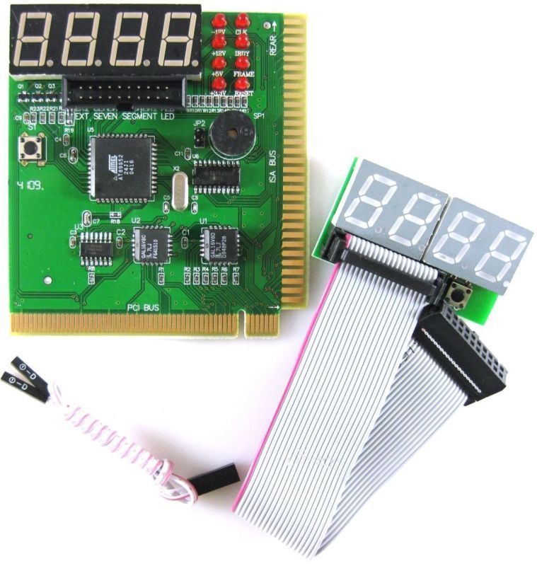 Motherboard Analyzer Test Diagnostic Post Card Tester Computer Board ISA PC PCI