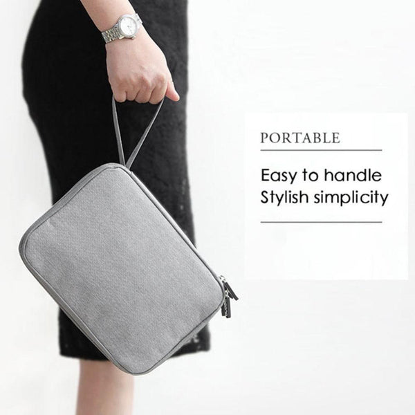 Travel Mobile Kit Case Big Capacity Storage Bag Digital Gadget USB Data Cable