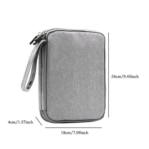 Travel Mobile Kit Case Big Capacity Storage Bag Digital Gadget USB Data Cable