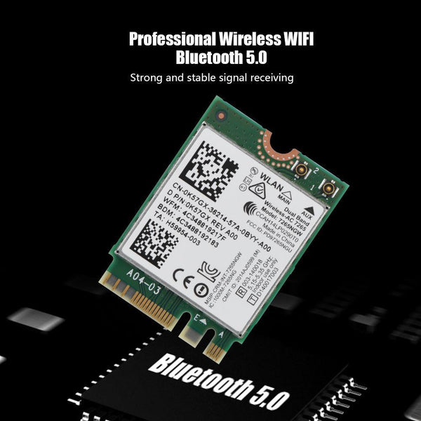 Intel Wireless AC 9260 NGFF M2 Dual Band 802.11ac WiFi Bluetooth 5.0 MF Card