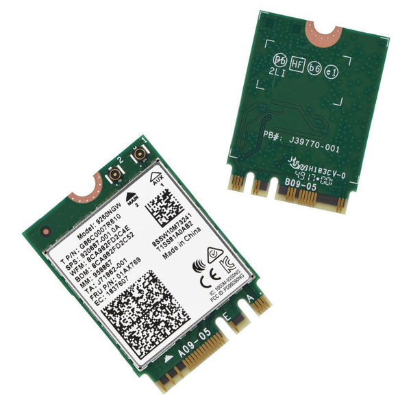 Intel Wireless AC 9260 NGFF M2 Dual Band 802.11ac WiFi Bluetooth 5.0 MF Card