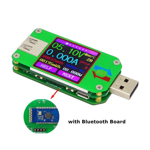 USB Bluetooth Color LCD Tester Voltage Current Power AMP Temp Meter Voltmeter