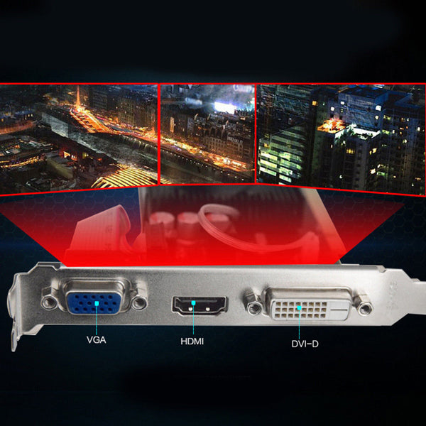 PCI Express GPU HD6450 2GB DDR3 HDMI Graphic Video Graphics Display Game Card