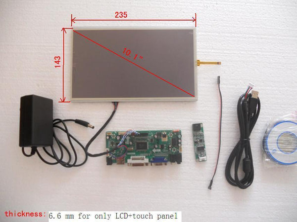 10.1" LCD Monitor VGA HDMI USB touch Screen Panel for POS Shop Query Terminals