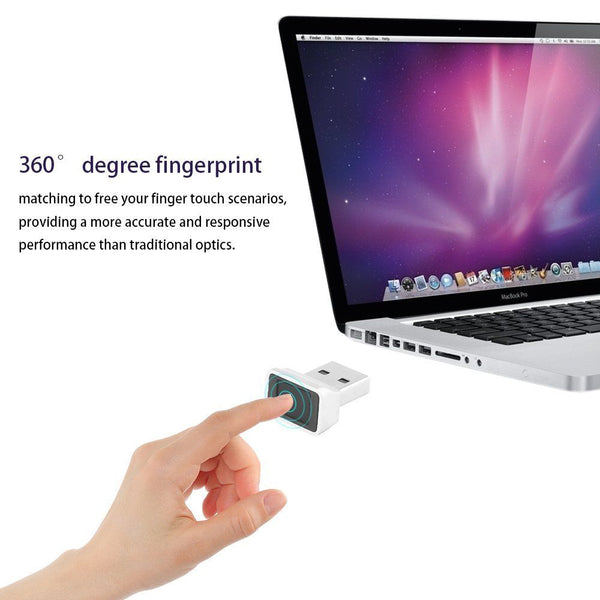 USB Fingerprint Biometric Reader Adaptor for Laptop PC Windows 7 8.1 10 Hello