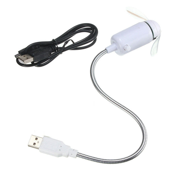 Programmable Program Message Flexible Mini USB LED Cooling Cool Fan Light Blade