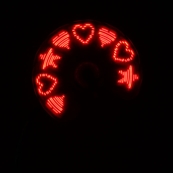 Programmable Program Message Flexible Mini USB LED Cooling Cool Fan Light Blade