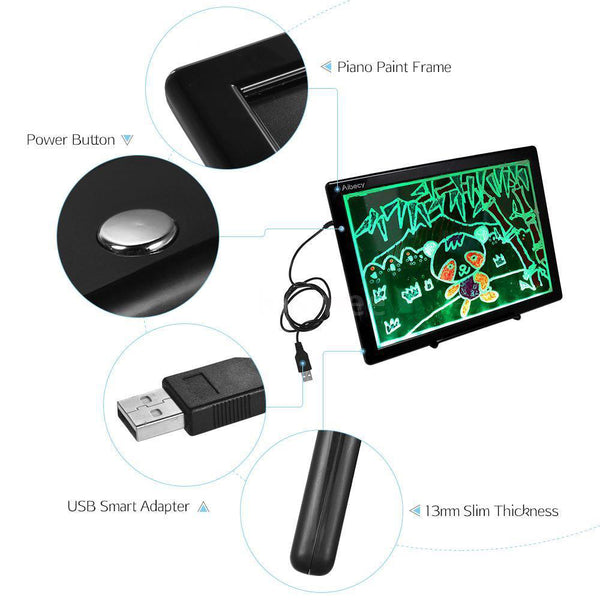 Home Digital USB Drawing Tablet Color Pen Writing Pad NotePad Handwriting Board