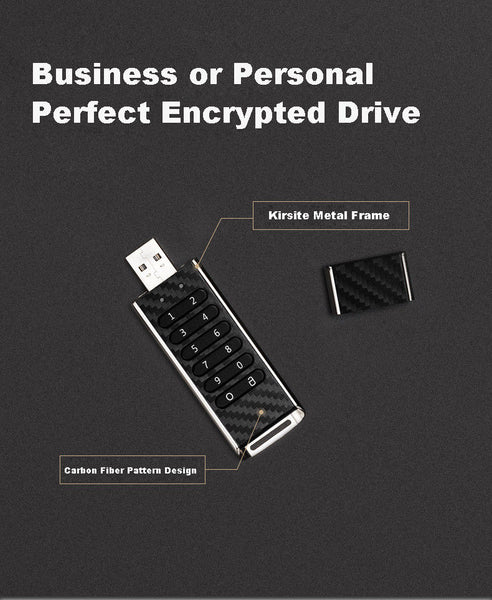 Secure USB Flash Thumb Drive 32GB Key Encryption Encrypted Memory Protect Data