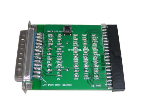 Test PC Hardware LPT Printer IDE HardDrive Port Diagnostic Card LED Board Tester
