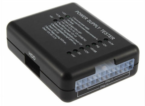 Test Check PC Power Supply Unit PSU Mini Tester ATX BTX PCI SATA HDD LED Display