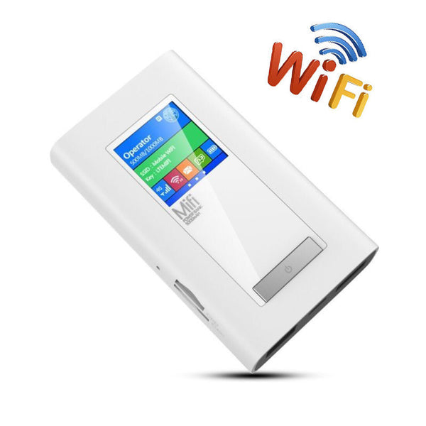4G Mifi 5200mAh PowerBank LTE Wifi Router w/ Duel 2 SIM Card Cards Slot RJ45 LAN