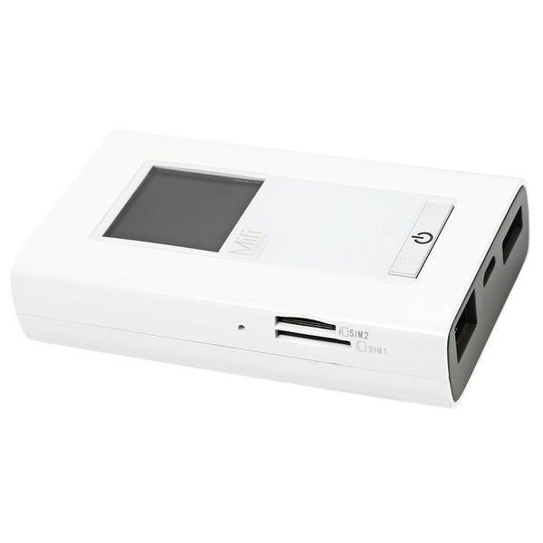 4G Mifi 5200mAh PowerBank LTE Wifi Router w/ Duel 2 SIM Card Cards Slot RJ45 LAN