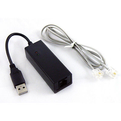 USB 56K External Dial Up Voice Fax Data Modem V.90 V.92 Win7 32 64 Bit XP