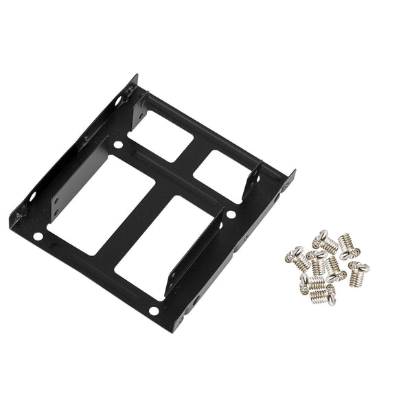 Dual 2.5" SSD HDD to 3.5" Metal Mount PC Casing Hard Drive Bay Bracket Adapter