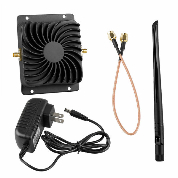 5W 2.4GHz WiFi Wireless Booster Broadband Amplifier Network Extend 6dBi Antenna