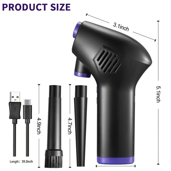 Cordless High Power Speed Air Duster Blower or keyboard Car Deep Clean Cleaning