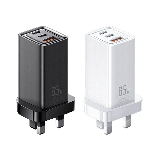 65W GaN Type C USB PD QC 3.0 Fast Charger Plug Phone Notebook Laptop Adapter