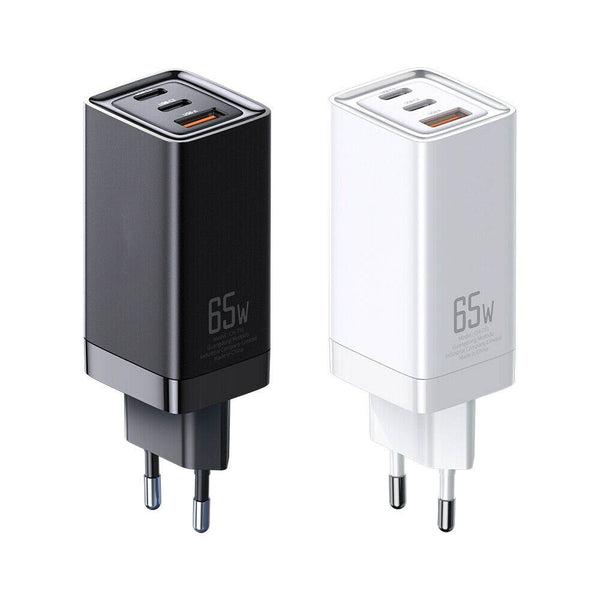 65W GaN Type C USB PD QC 3.0 Fast Charger Plug Phone Notebook Laptop Adapter
