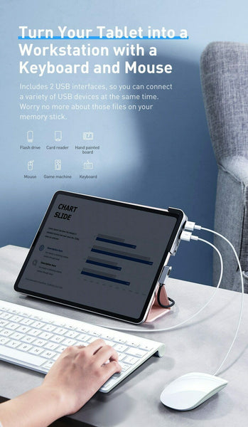 Multi USB 3.0 HUB Type C to HDMI Hub Audio Jack Card PD Charge Port Dock Station