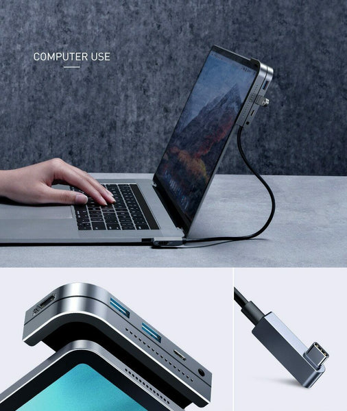 Multi USB 3.0 HUB Type C to HDMI Hub Audio Jack Card PD Charge Port Dock Station