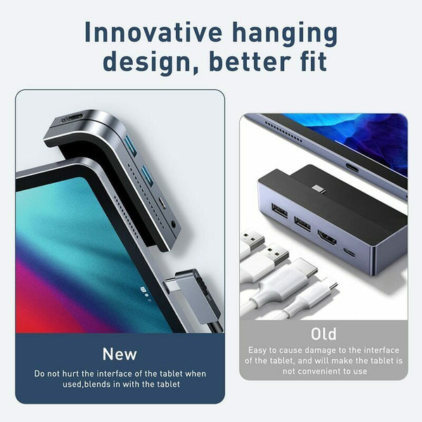 Multi USB 3.0 HUB Type C to HDMI Hub Audio Jack Card PD Charge Port Dock Station