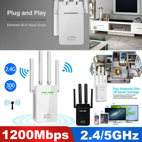 WiFi Distance Range Extender Repeater Wireless Amplifier Router Signal Booster