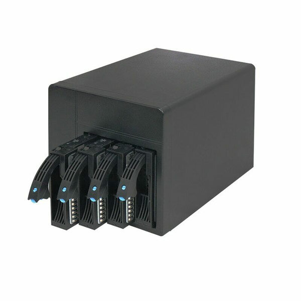 Mini ITX NAS Storage Server Chassis Hot Swap Plug IPFS 4 Bay Embedded PSU Case