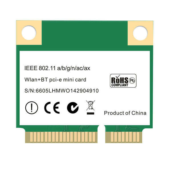 Laptop 3000 Mbps WiFi 6 Wireless Card Dual Band Mini PCI-E MPE-AX3000H Adapter