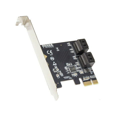 4 Port SATA III PCI-e PCIe 3 Expansion Card Non Raid 6 Gbps Low Profile Bracket