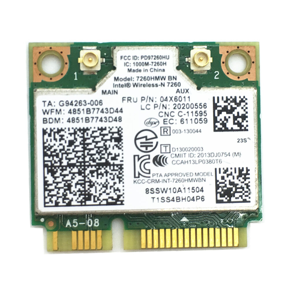 Intel 7260BN 7260 BN HMW 300Mbps 04W3815 Bluetooth Wifi PCIE Card for Lenovo