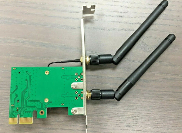 Desktop PCI Express WIFI Adapter 300Mbps 2.4Ghz Network LAN Card Windows 7 10