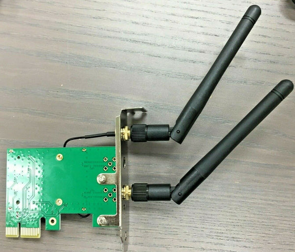 Desktop PCI Express WIFI Adapter 300Mbps 2.4Ghz Network LAN Card Windows 7 10