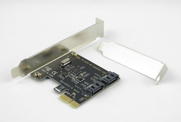 PCIE PCI-E PCI Express to SATA 3.0 Internal 6 Gbps 2 Port Expansion Card Adapter