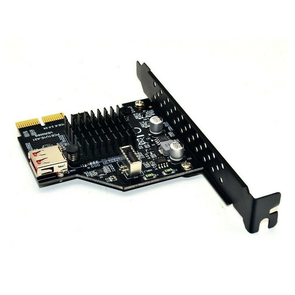 PCIE PCI Express to USB 3.1 2.0 Header Type E Front Panel Socket Adapter Card