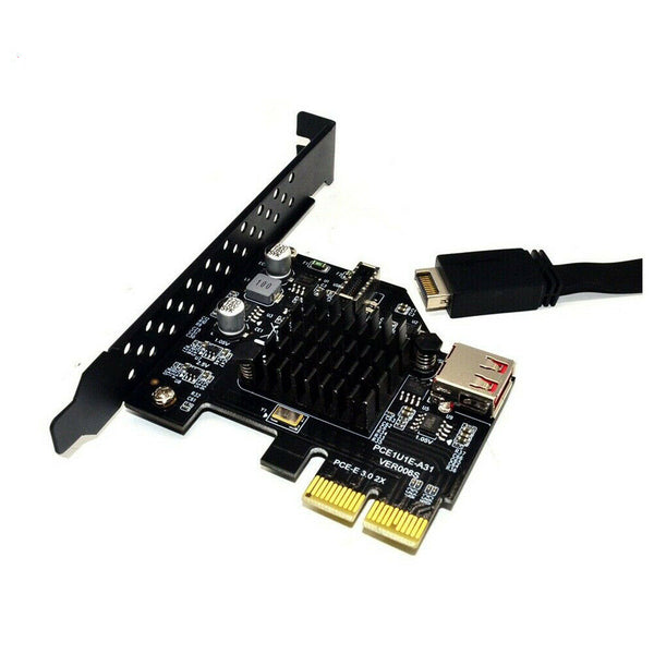 PCIE PCI Express to USB 3.1 2.0 Header Type E Front Panel Socket Adapter Card
