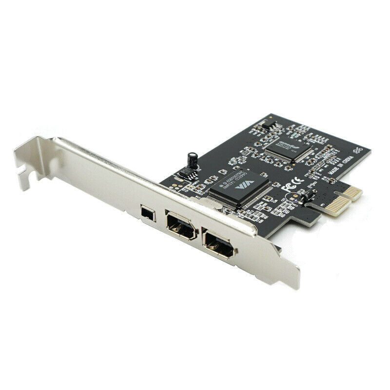Desktop PC Computer PCIE PCI-E Firewire IEEE 1394 2+1 3 Port Controller Card