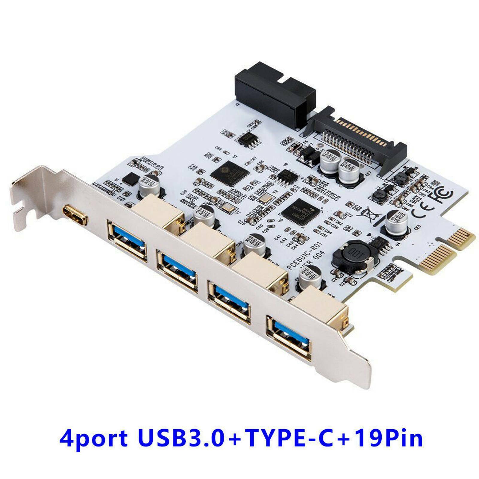 PCI-E Type C High Speed PCI Express to USB 3.0 3.1 2.0 Adapter Expansion Card