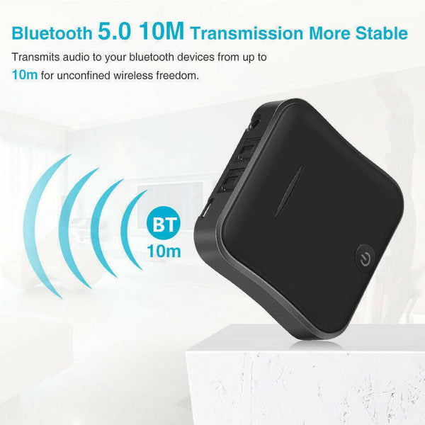 Bluetooth 5.0 Transmitter Receiver Audio Optical Wireless Adapter aptX HD TV PC