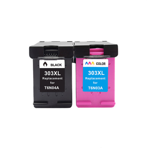 Black Colour Color Ink Cartridge WITH HP303XL 303XL for HP ENVY Photo 6230