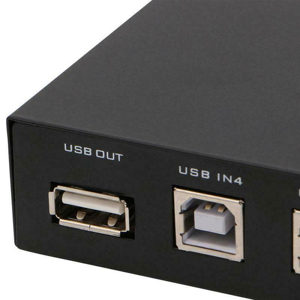 Scanner Printer 4 Ports USB Sharing Device Switch Selector Switcher Splitter Box